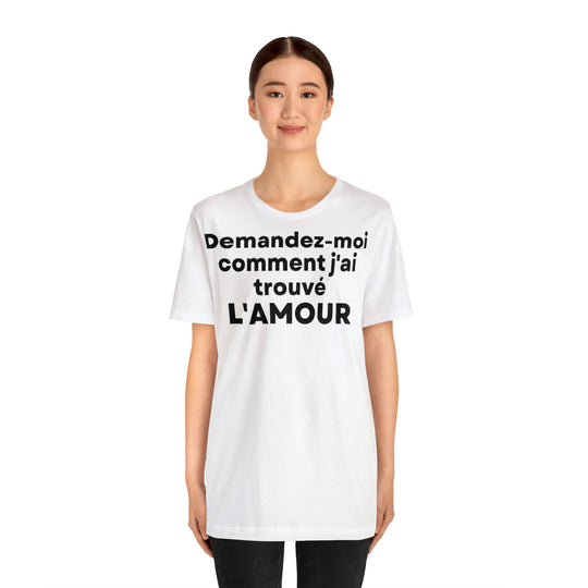 L'amour/Love, Unisex Jersey Short Sleeve Tee (FR EU)