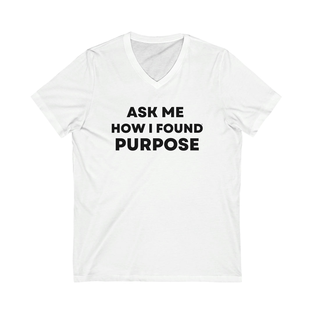 Purpose, Unisex Jersey Short Sleeve V-Neck Tee (ENG US)