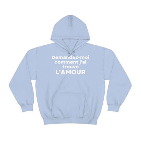 L'amour/Love, Unisex Heavy Blend™ Hooded Sweatshirt (FR EU)