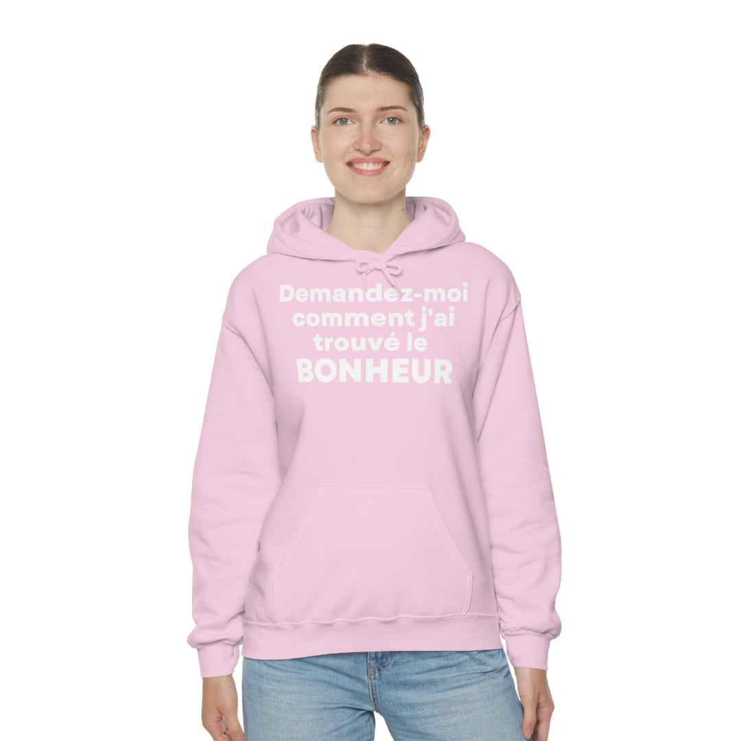 Bonheur/Happiness, Unisex Heavy Blend™ Hooded Sweatshirt (FR EU)