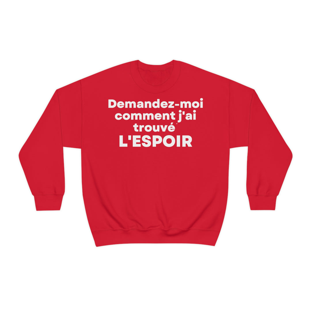 L'espoir/Hope, Unisex Heavy Blend™ Crewneck Sweatshirt (FR EU)