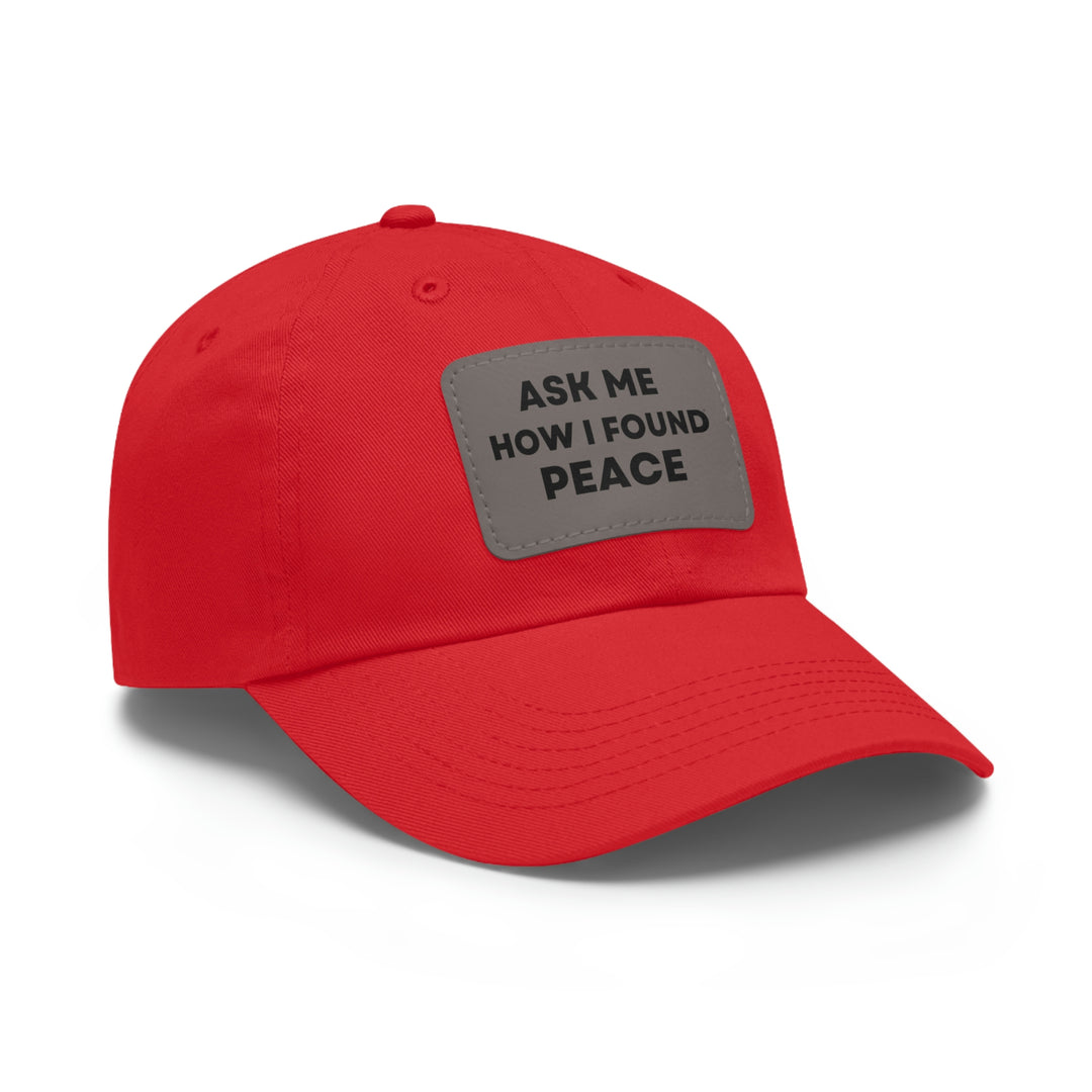 Peace, Hat with Leather Patch (Rectangle) (ENG US)