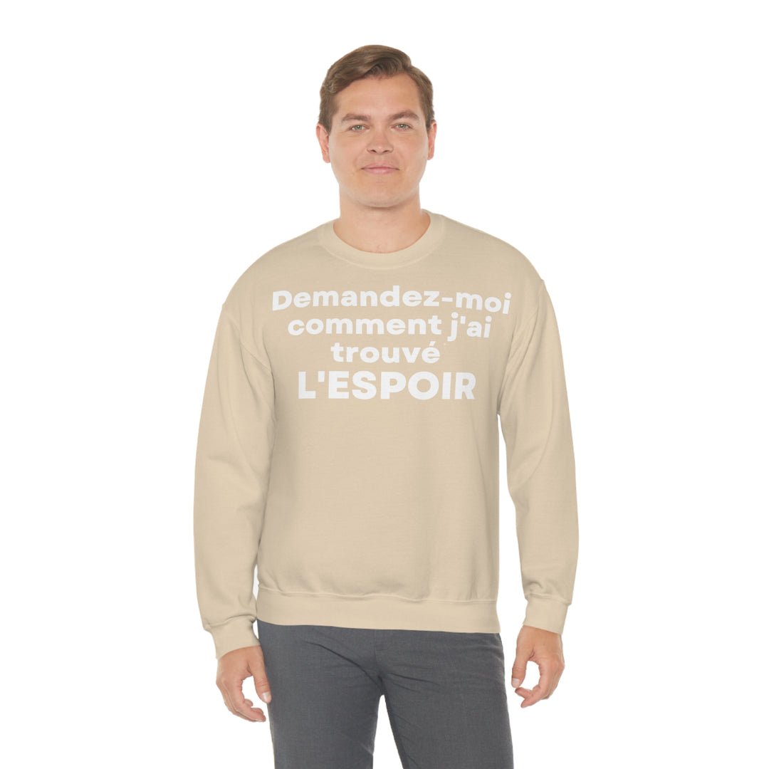 L'espoir/Hope, Unisex Heavy Blend™ Crewneck Sweatshirt (FR EU)