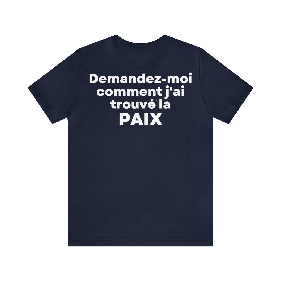 Paix/Peace, Unisex Jersey Short Sleeve Tee (FR EU)