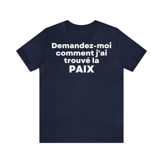 Paix/Peace, Unisex Jersey Short Sleeve Tee (FR EU)