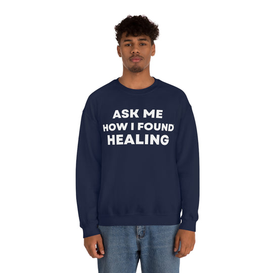 Healing, Unisex Heavy Blend™ Crewneck Sweatshirt (ENG UK)